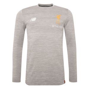 Liverpool FC 2017/18 Season Men Grey Marl Long-Sleeve Training Jersey